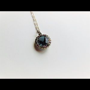 Swiss Blue Topaz Pendent
